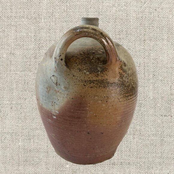 19c French Provincial Stoneware Olive Oil Jug - Picture 5 of 5